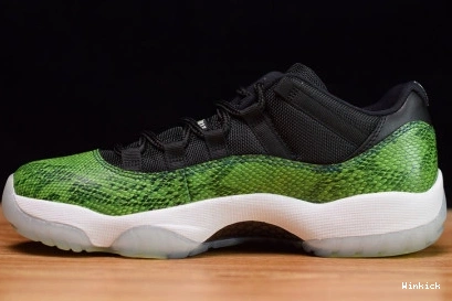 SNAKESKIN GREEN RETRO - 11 528895-033 LOW JORDAN 1018